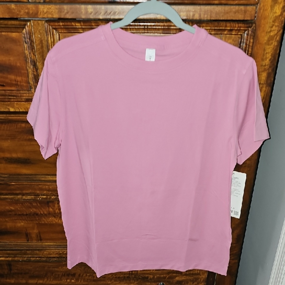 Lululemon All Yours Organic Cotton Shirt Sz Small. Nwts! Pink Frosting-PKFR!